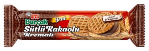 Eti Burçak Sütlü Kakaolu Kremalı Bisküvi 100 Gr. ürün görseli
