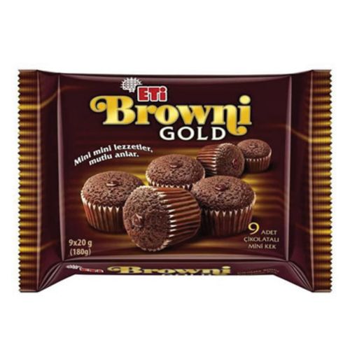 Eti Browni Gold Mini Çikolatalı Kek 180 Gr. ürün görseli
