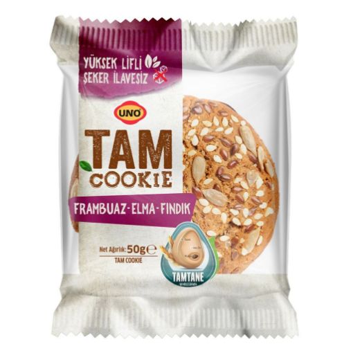 Uno Frambuaz Elma Fındıklı Cookies 50 Gr. ürün görseli