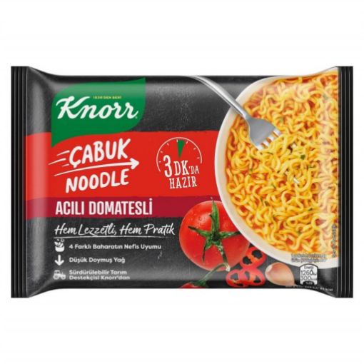 Knorr Acılı Domatesli Çabuk Noodle 67 Gr. ürün görseli
