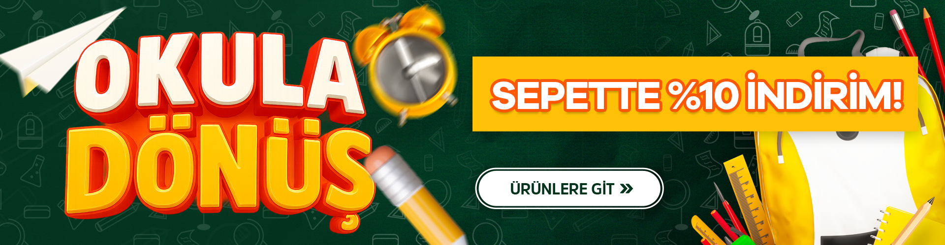 Seçili Kırtasiye Ürünlerinde Sepette %10 İndirim