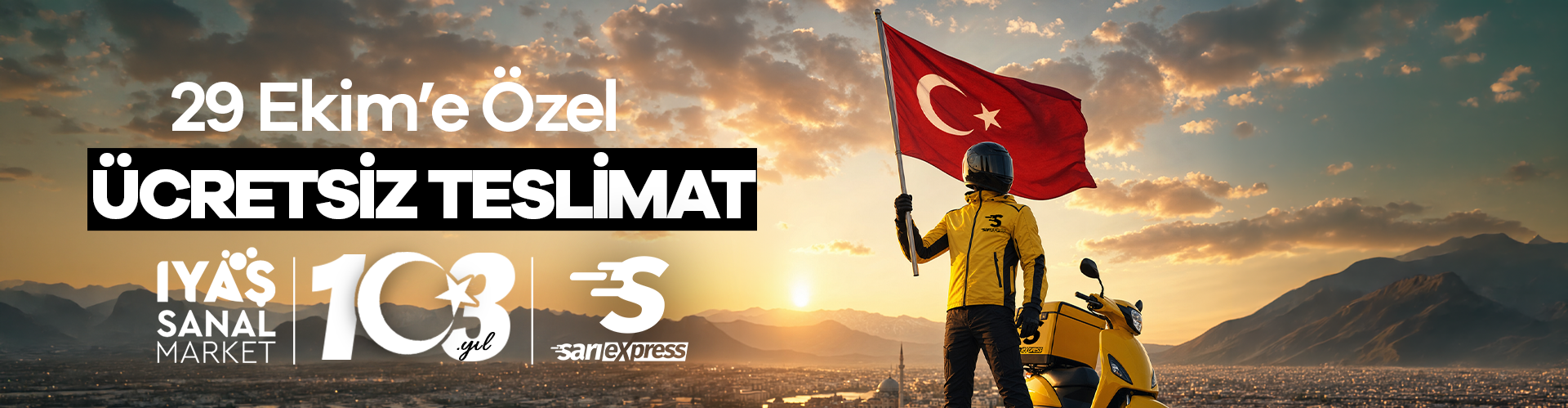 29 Ekim Cumhuriyet Bayramı'na Özel Ücretsiz Teslimat!